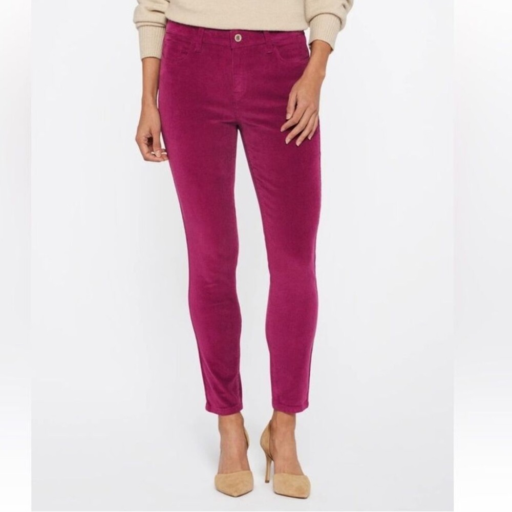 NWT Cosmic‎ Blue Love x Stitch Fix Women’s Arielle Skinny Corduroy Pants Magenta